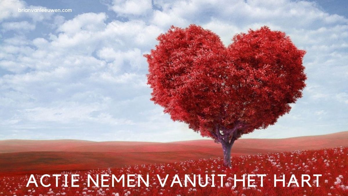 actie nemen vanuit het hart