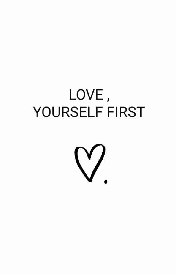 love yourself first