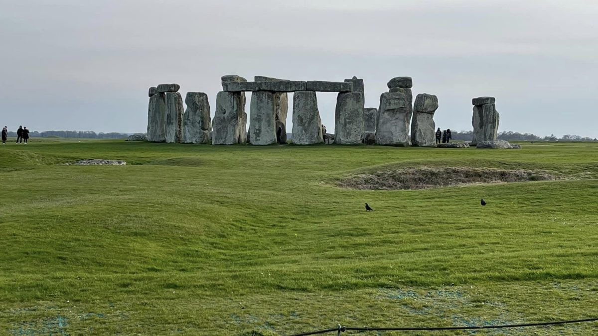 Foto gemaakt bij stonehenge op 9 april 2023