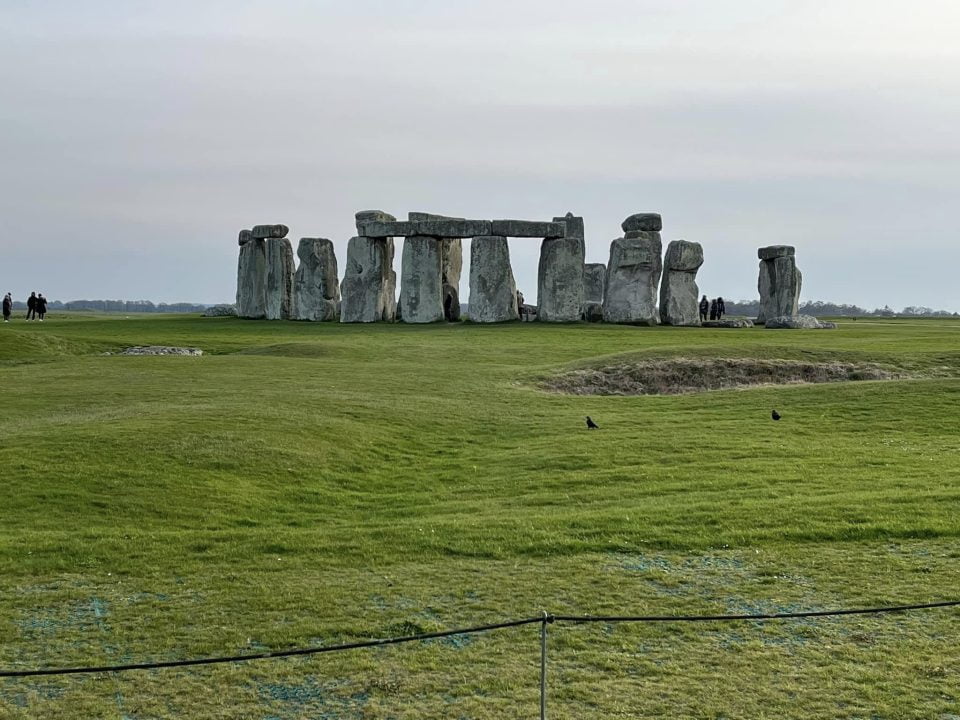Foto gemaakt bij stonehenge op 9 april 2023